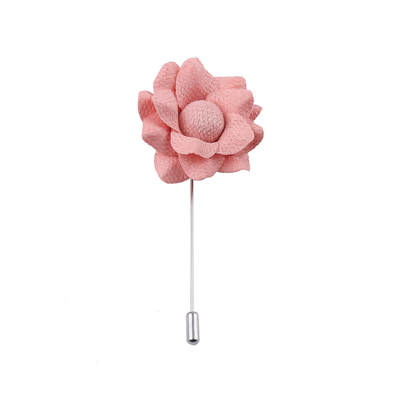 Spilla da donna con fiore in tessuto e perla_voghion.com