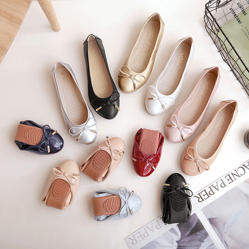Single Shoes Women's Egg Roll Shoes Soft Sole Beanie Shoes Shallow Mouth Work Export Cross-Border Large Size 41-43 Shoes Women Single Shoes Women's Egg Roll Shoes Soft Sole Beanie Shoes Shallow Mouth Work Export Cross-Border Large Size 41-43 Shoes Women