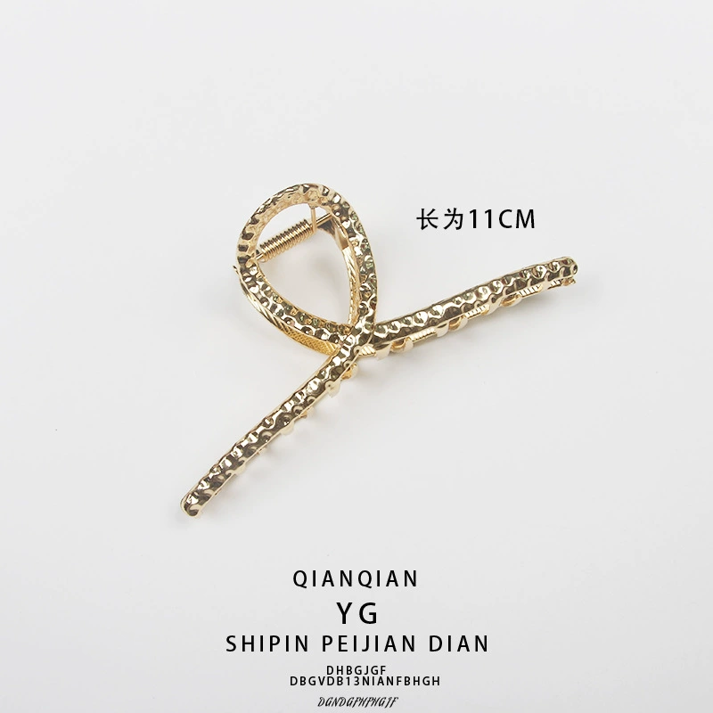 Hairgrip, shark, matte crab pin for bath, ponytail, simple and elegant design