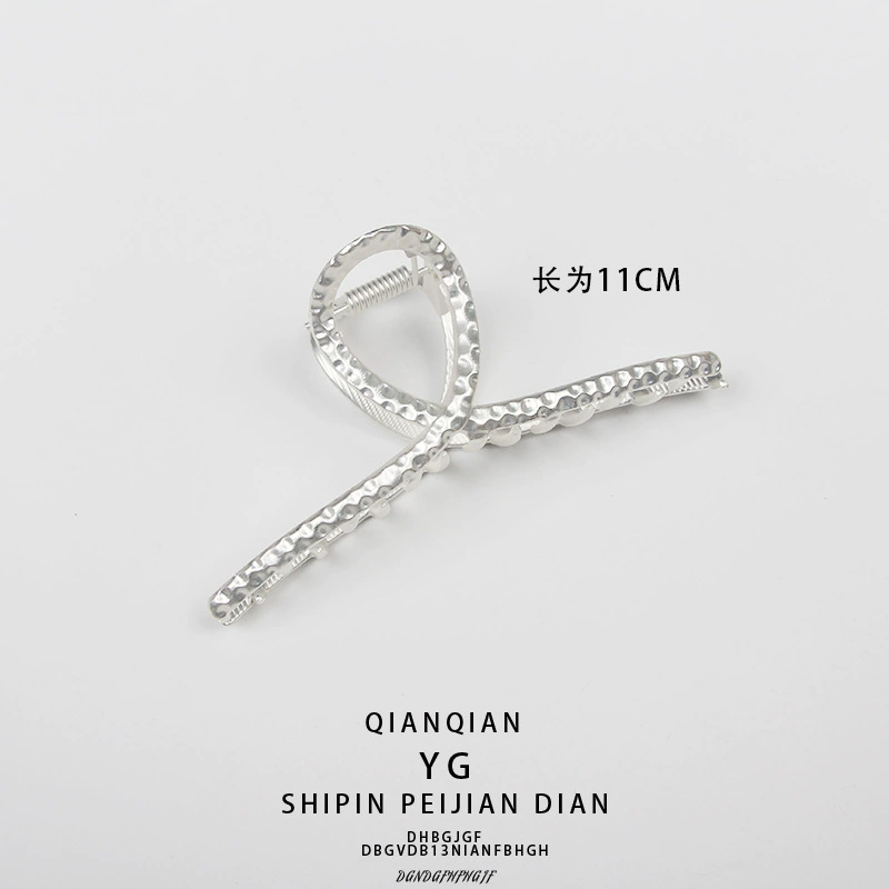 Hairgrip, shark, matte crab pin for bath, ponytail, simple and elegant design
