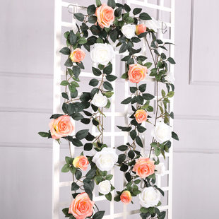 Wedding simulation rose vine Event decoration rose vine velvet cloth rose vine flower simulation wholesale