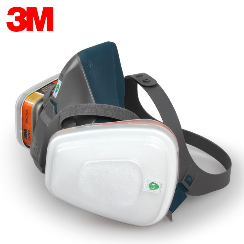 3M6502 + 6007(6009 alternativa) máscara de gas a prueba de polvo de vapor de mercurio Mercurio a prueba de máscara de cloro