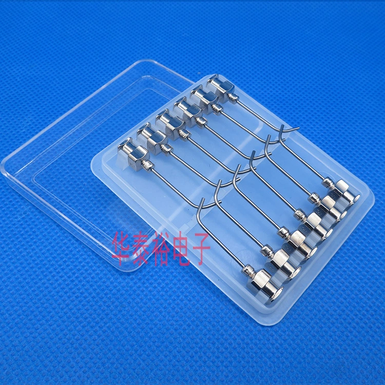 1 дюйм 45 градусов удлиненные из нержавеющей стали изогнутые углы иглы приклеивщик шприц металлические изогнутые углы игольная труба