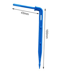 Agricultural irrigation plant pot flower fruit tree planting connector blue curved arrow drip irrigation free combination ground drip emitter