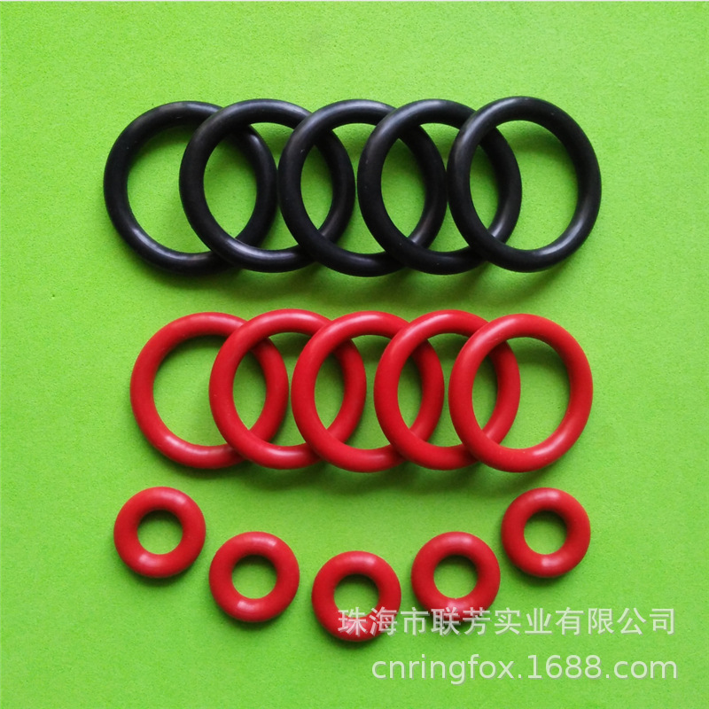供应红色硅胶O型圈 黑色硅胶密封圈 硅胶止水O型圈 平价全国包邮