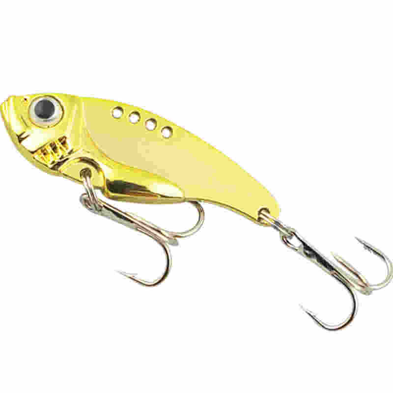 Factory wholesale metal iron plate Vib sequins bass bass and mouth vibrate fishing fake bait spot 5