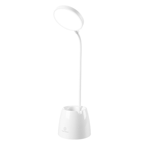 Cross-border sourcing stall wholesale LED eye-care desk lamp for dormitory students, three-color adjustable USB charging creative bedside lamp