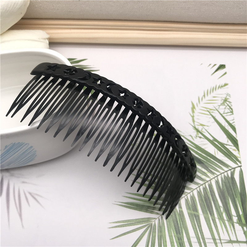 Venta caliente de plástico onda recta tablero de luz peine de pelo grande insertar peine un yuan tienda de suministro accesorios de cabeza de un yuan