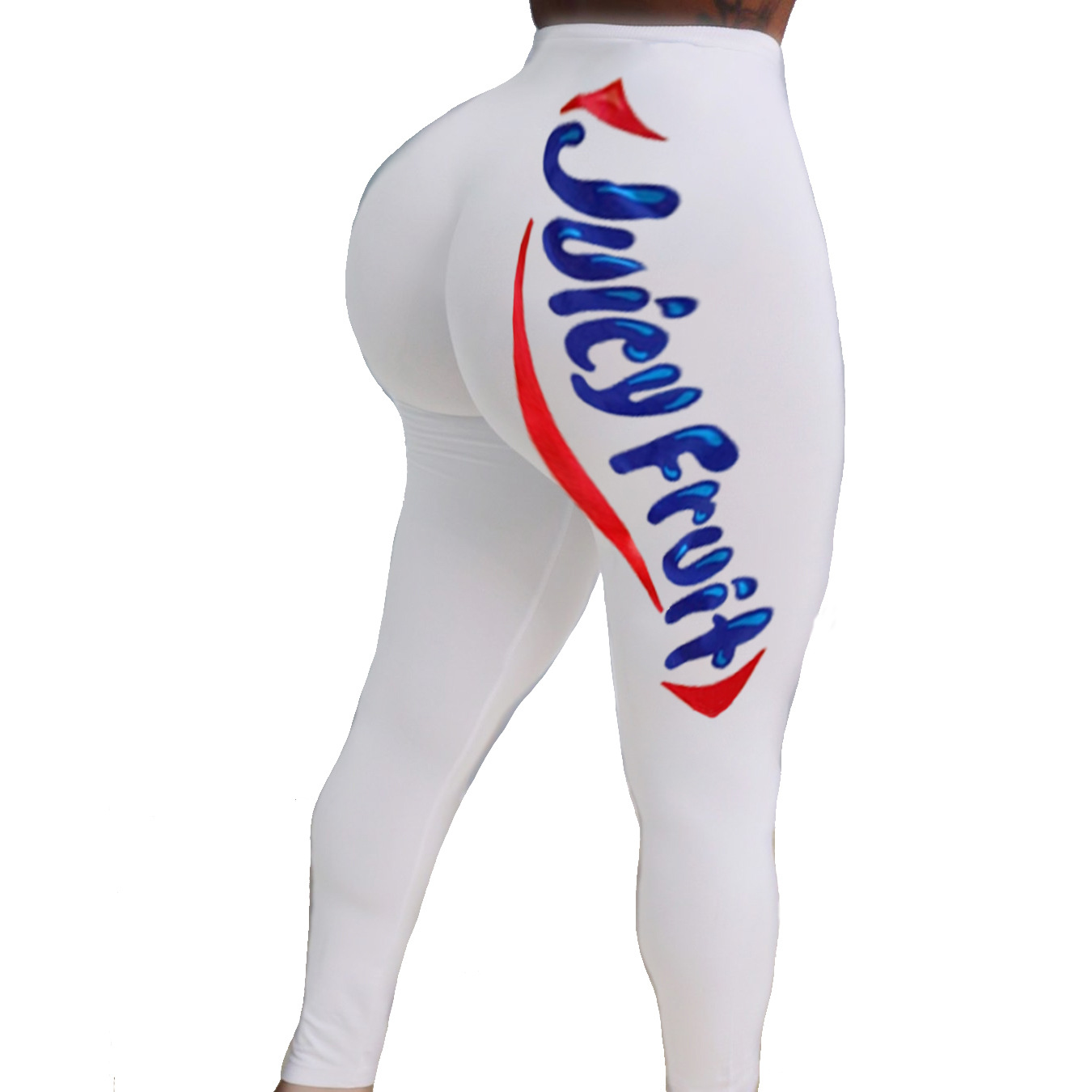 D9318 Amazon Hot European and American Women's Sexy Women's Tight Pants Pattern Printed Pants Yoga Pants