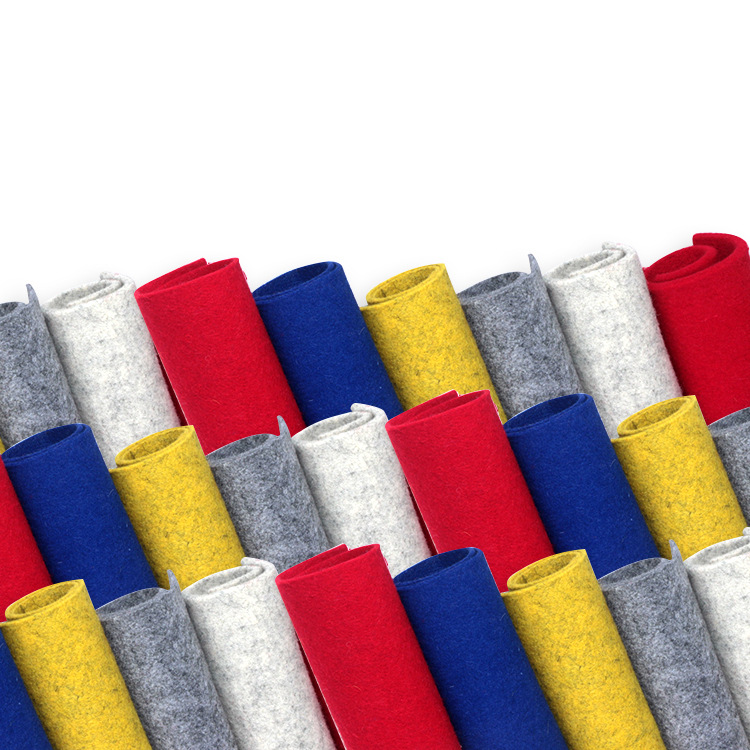 华人毛毡定 做羊毛化纤混纺毛毡布多用途多颜色阻燃防火毛毡无纺