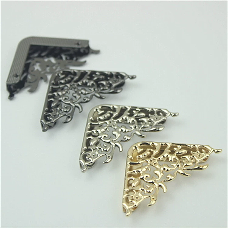 Аксессуары для багажа оптом обертывание края угол кружево Угловой протектор Аппаратные аксессуары для обертывания края сумка металлическая