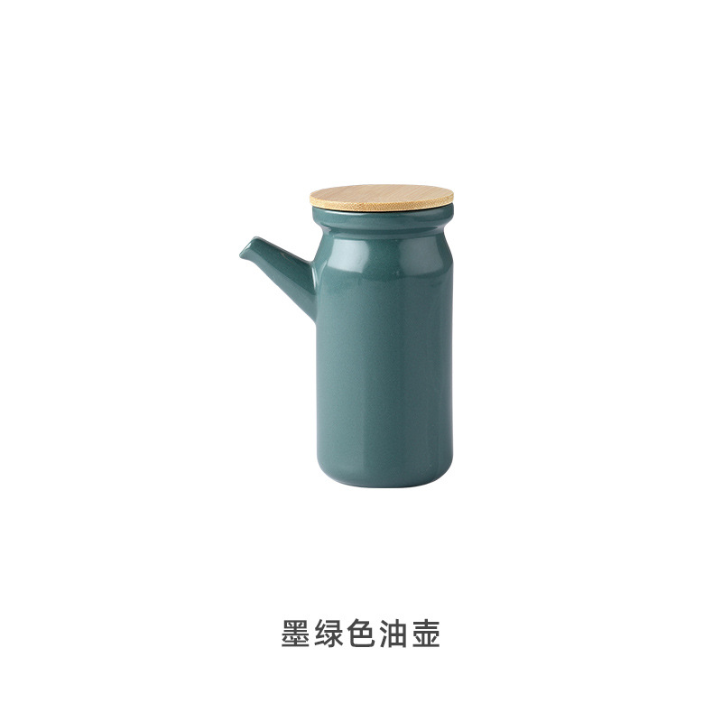 Creativo nórdico cocina condimento tarro hogar cerámica condimento caja traje de almacenamiento de cerámica aceite botella condimento tarro traje