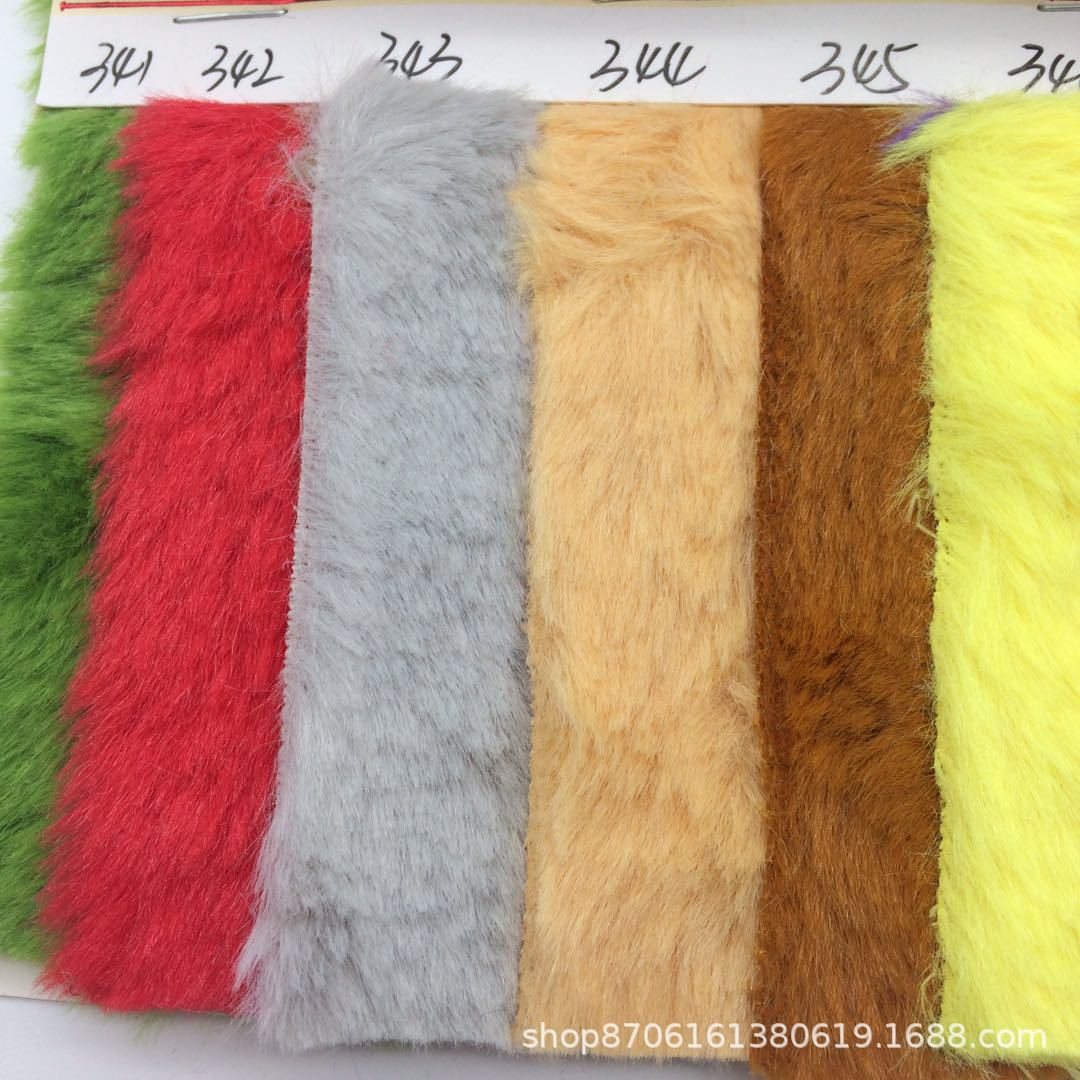 毛绒布10mm全涤玉兔毛绒布仿兔毛绒布面料服装玩具鞋服面料现货