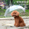 Dog Umbrella Pet Pet Umbrella Teddy Bear Bear Polching Rainy Rain Sweat and Rainy Charm