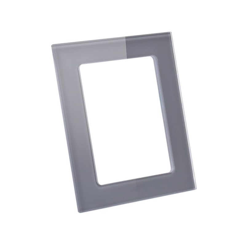 厂家批发智能家居开关面板框彩色丝印超白玻璃框 家用开关玻璃框