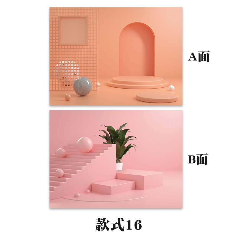 En línea de la celebridad 3D tridimensional de doble cara de fondo de papel fotografía apoyos adornos belleza comida a juego de tiro de fondo