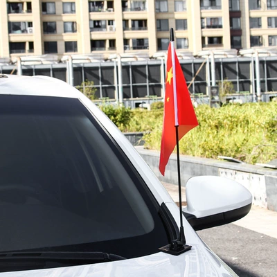 Avtomobil Bəzəkləri Milli Bayraq Bəzəkləri Xarici Avtomobil Beşulduzlu Qırmızı Bayraq