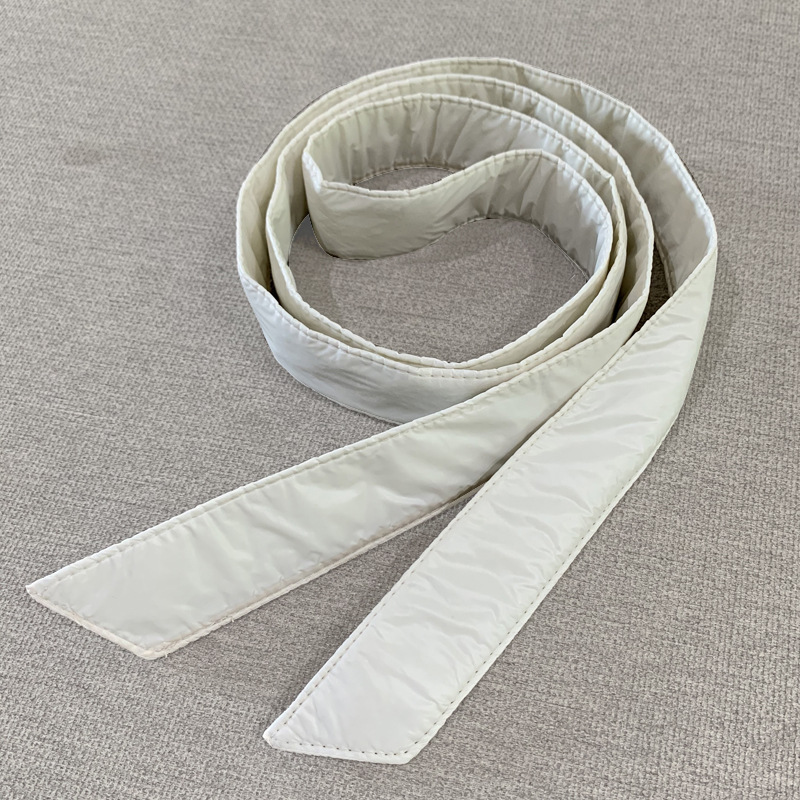 Nuevo cinturón de las mujeres de todo partido abajo chaqueta con cordones de algodón y engrosamiento simple abrigo vinculante arco decorativo sello de la cintura