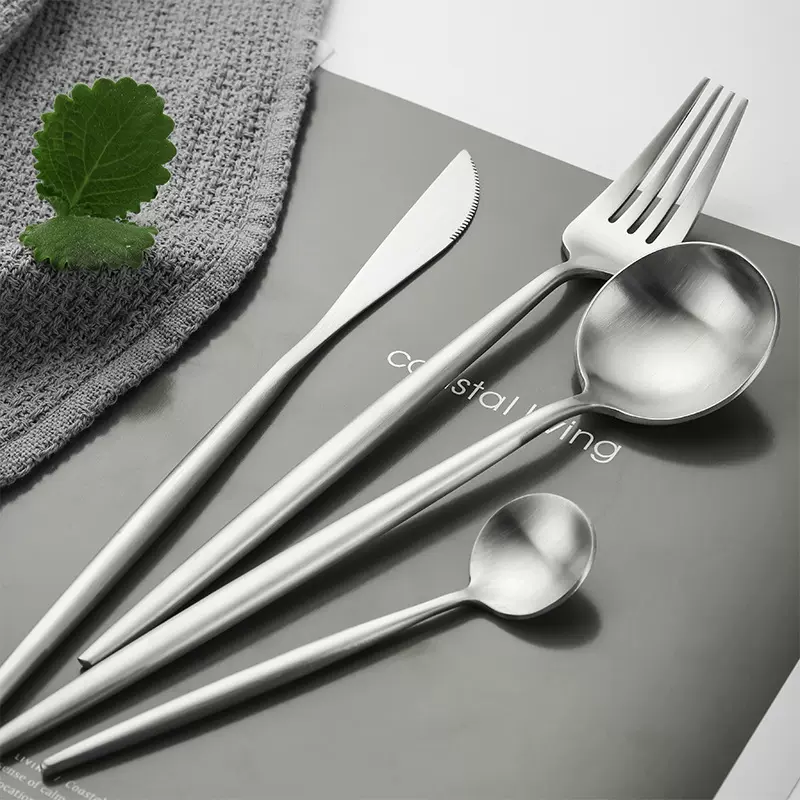 304不锈钢牛排刀叉勺套装 网红葡萄牙西餐具北欧西式礼品创意餐具