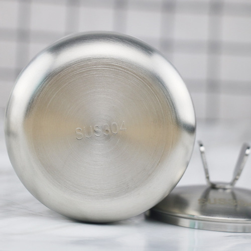 304 thickened stainless steel seasoning jar round chili oil sugar salt spice kitchen seasoning jar kitchen supplies