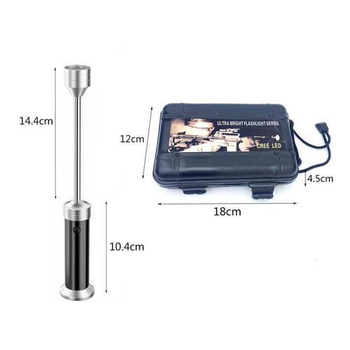 Cross-border supply 9LED barbecue light flashlight night market light tail magnet soft tube work light multi-functional auto repair light
