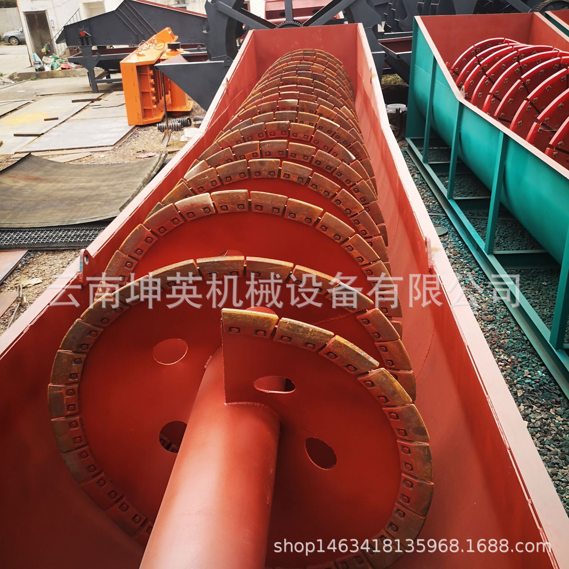 云南螺旋水洗沙设备 河沙山沙洗砂机 泥沙分离设备 螺旋洗砂机