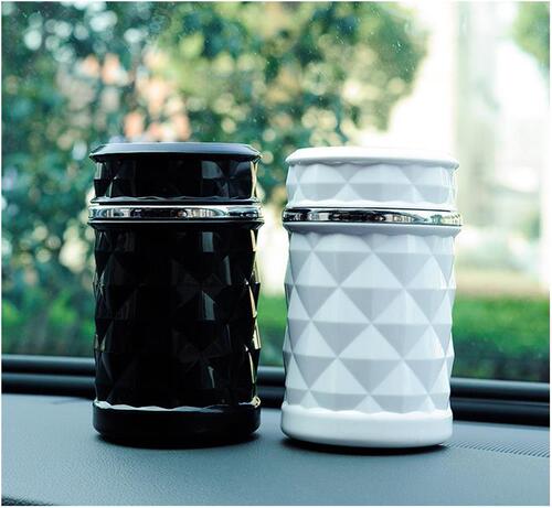 Car ashtray, car ashtray with LED light, car interior decoration modification supplies, factory direct sales