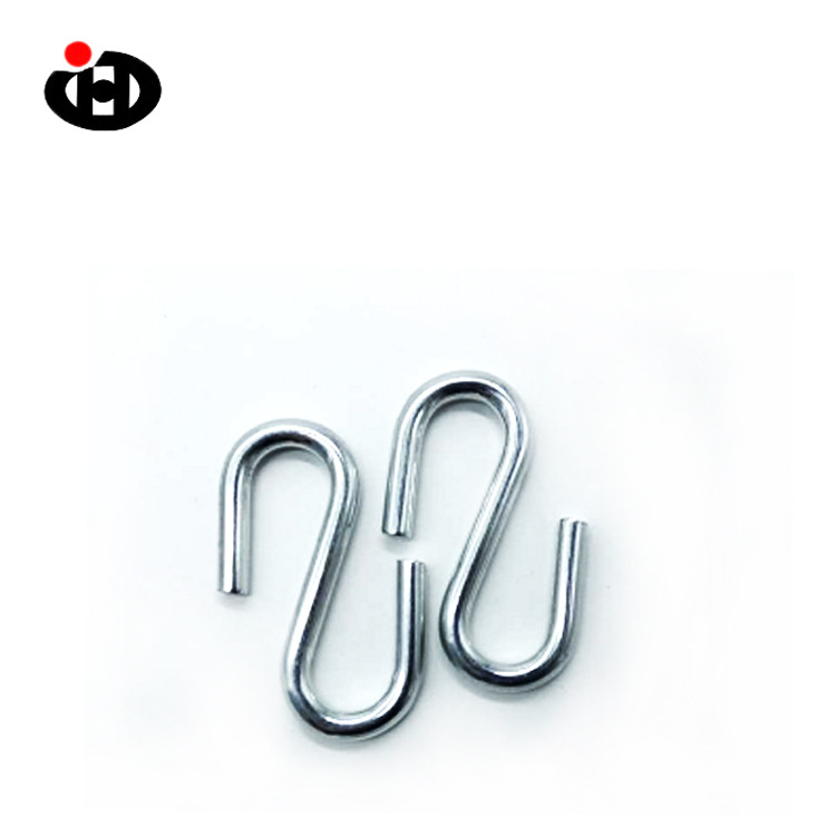 S型钩子批发S型挂钩碳钢镀白锌厨房卫浴金属挂钩黑色S挂钩多用途