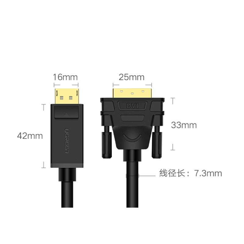 (UGREEN) DP to DVI Displayport DVI 2 10221