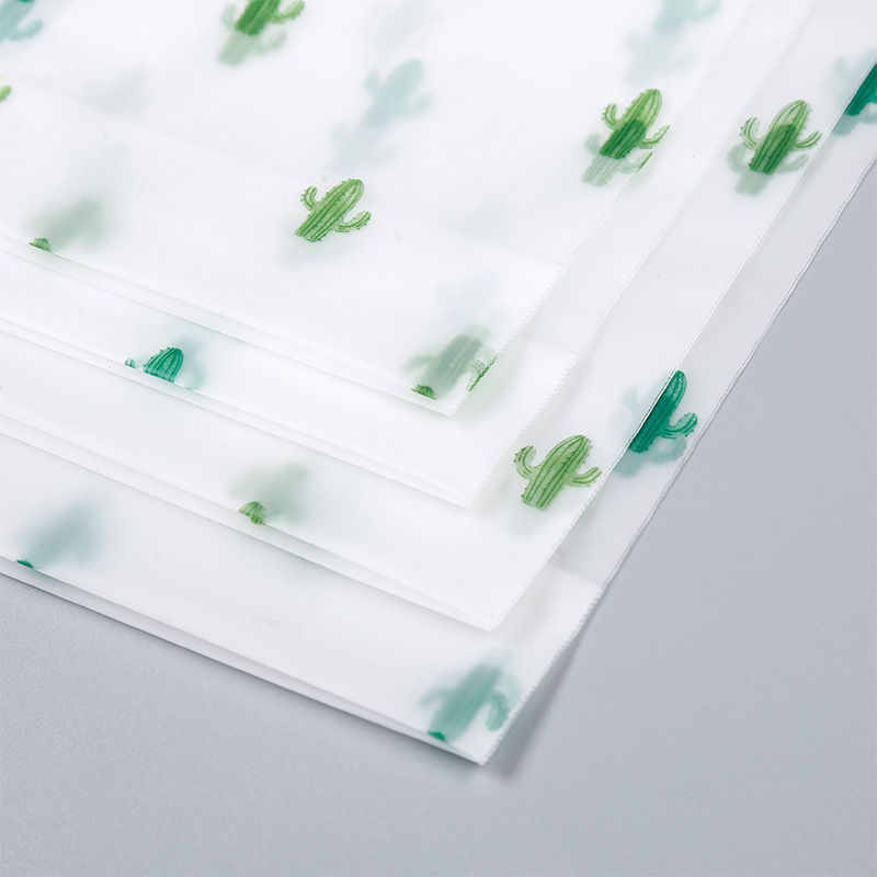 Cactus transfronterizo esmerilado bolsa de cordón de dibujos animados bolsa de zapatos de viaje Toalla de cara bolsa de plástico de almacenamiento