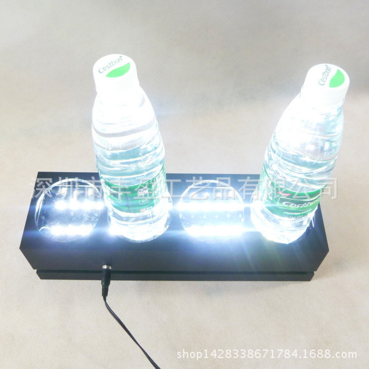 深圳供应有机玻璃LED展示架 亚克力饮料展架 来图来样生产