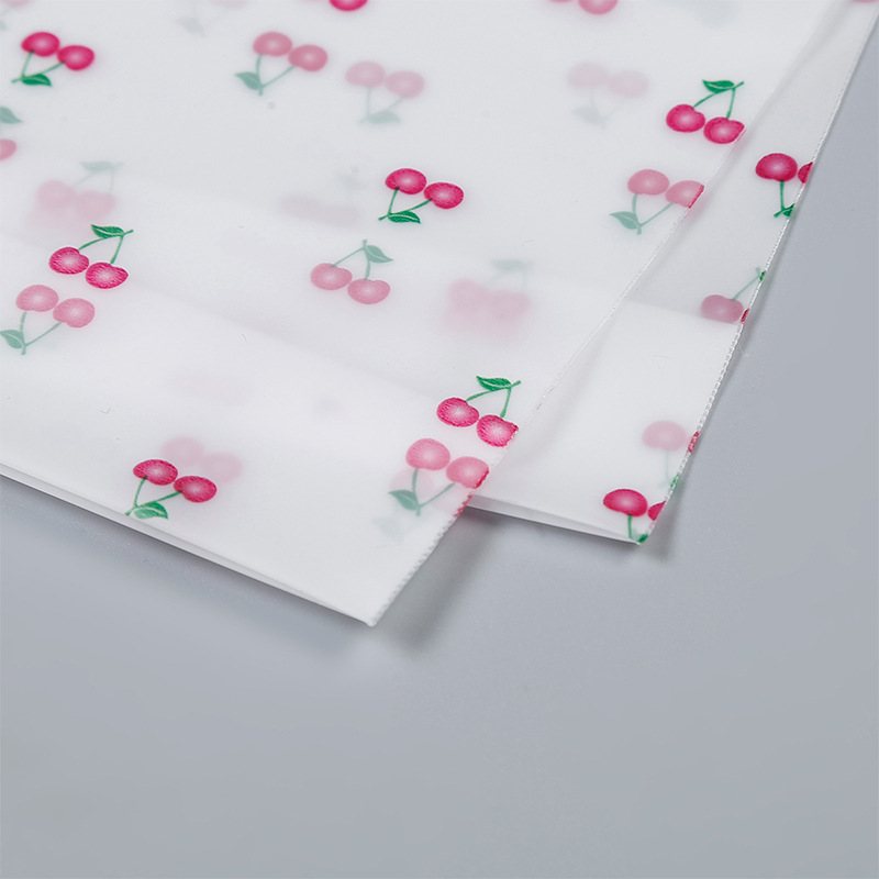 Cereza esmerilado cordón bolsa de ropa zapatos impermeable limpieza toalla bolsa de almacenamiento viaje fuera de la ropa bolsa de almacenamiento