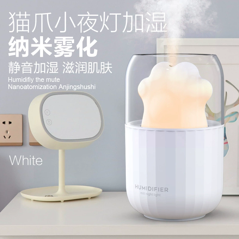 Small Table Humidifier, Mini Night Light Ultrasonic, Quiet USB 220 ml — Gift-Friendly