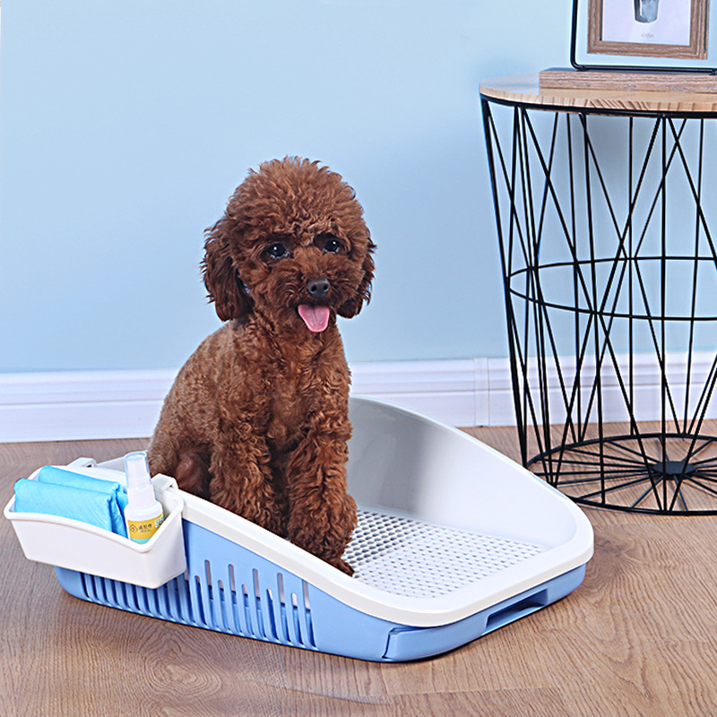 Perro inodoro con cajón mascota perro inodoro pequeño mediano perro de peluche perro orinal mierda cuenca suministros para mascotas