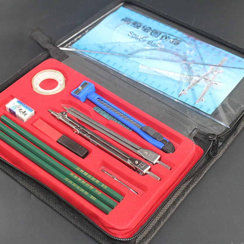 Spaceball Юцю Drawing Instrument Pack Drawing Pack Ruler Set Drawing Tool Kit Wholesale Metal Ruler