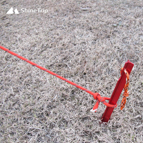 Outdoor aluminum alloy triangular nail tent canopy accessories metal beach ground nails Amazon reinforced 18cm with rope