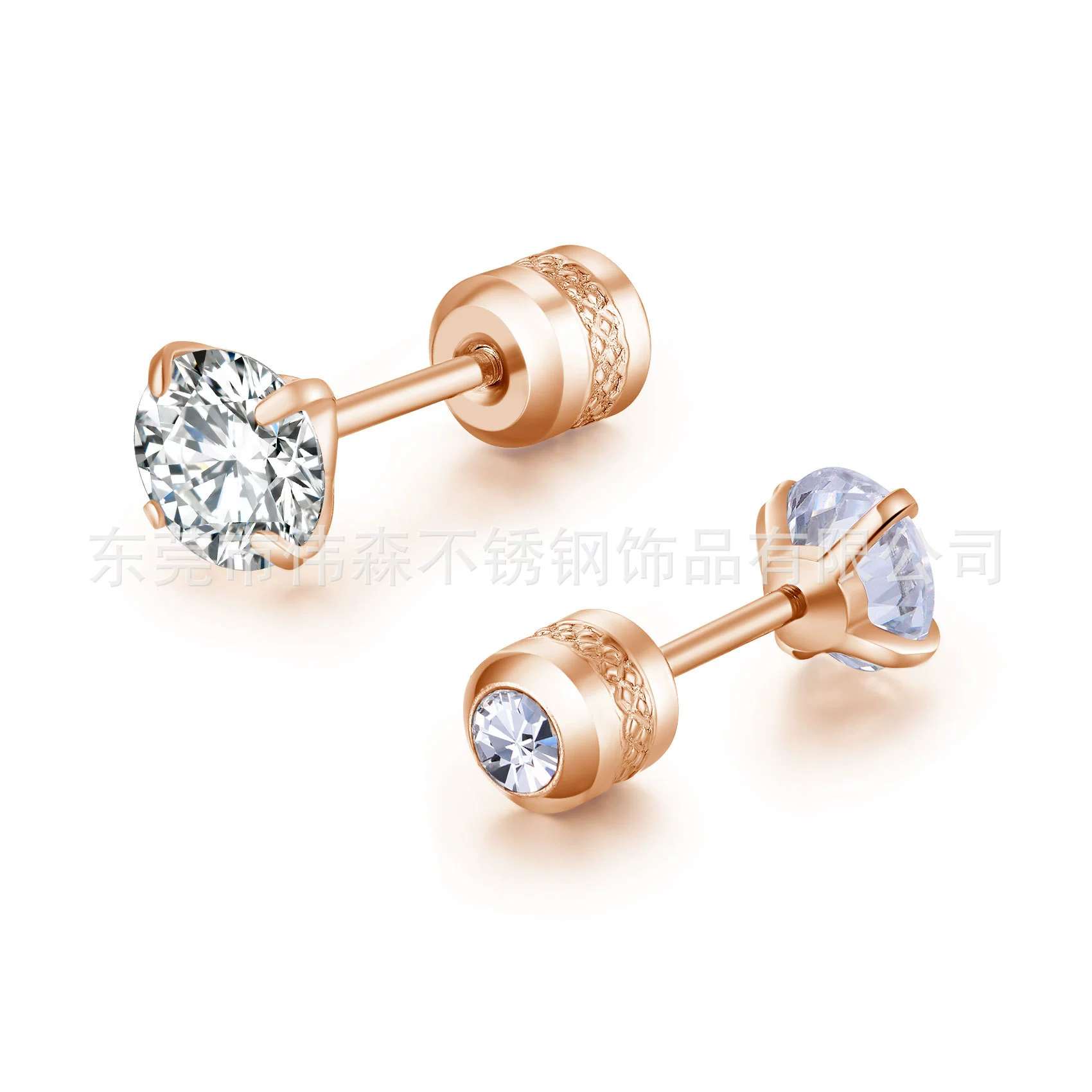 Серебряные серьги из нержавеющей стали