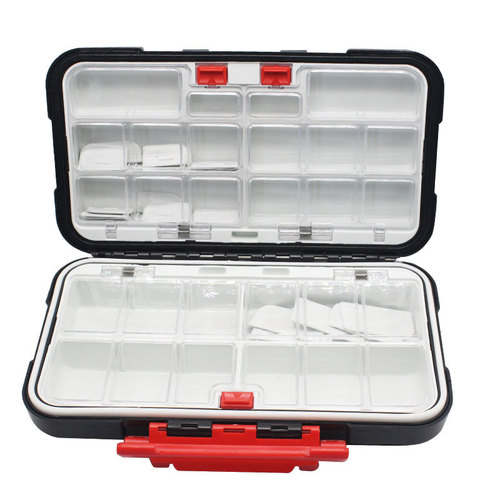 F fishing storage box accessories bait box lure box 4 colors large, medium and small rock fishing box fishing supplies