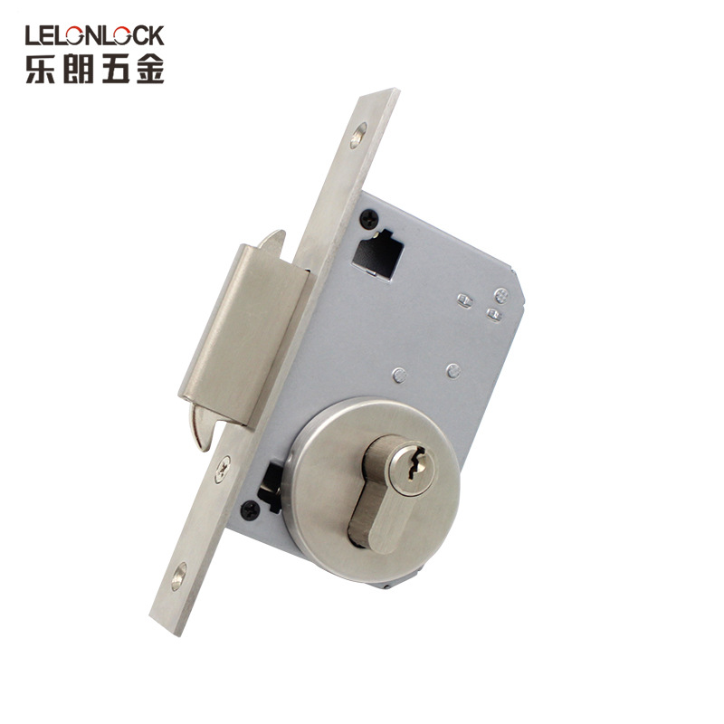 Lelang fábrica al por mayor estándar europeo 40 doble gancho cerradura balcón cocina corredera engrosada deflector Acero inoxidable puerta corredera cerradura