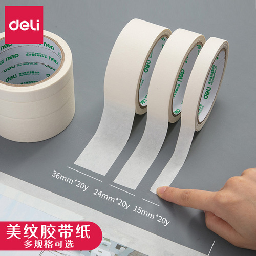 DeLix 30670 Masking Tape for Sealing and Protecting, Decorative Seam Paper Tape, Artistic Masking Paper Tape for Home Improvement