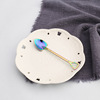 L Creative stainless steel coffee spoon watermelon dessert spoon fork retro summer ice cream spoon spoon spoon fork gift box