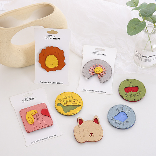 Bangs stickers, magic girls, cute posts, cartoon broken hair stickers, Velcro stickers for female hair, hair sticks, internet celebrity hair clips, headgear