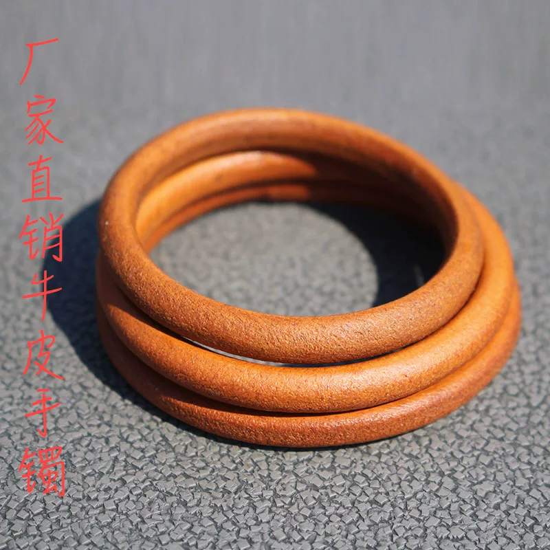 Оптовая DIY кожаная браслет Точиги седельная кожа браслет браслет для кольца жизни верхний слой поднимающаяся кожа без швов ручное кольцо