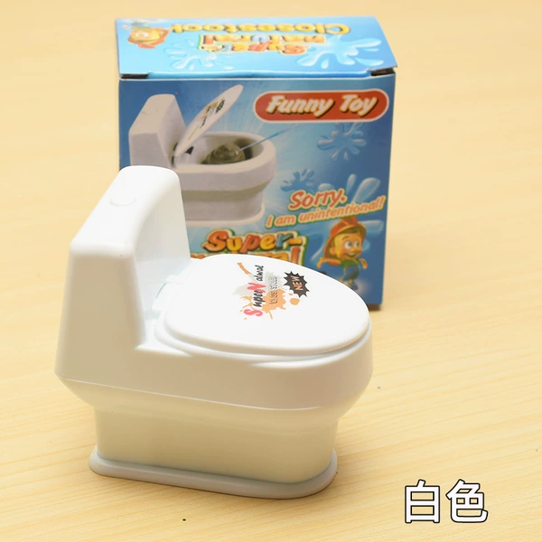 White spray toilet box