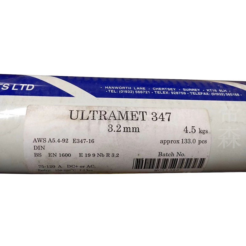 英国曼彻特ULTRAMET B347不锈钢焊条 E347-16焊条 现货供应