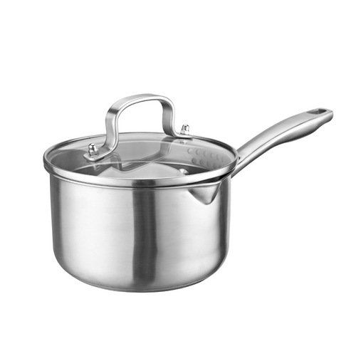 Wholesale Baby Food Pots with Thick Double Base, Manufacturer Direct Supply Milk Pots for Home Use, 304 Stainless Steel Milk Pot