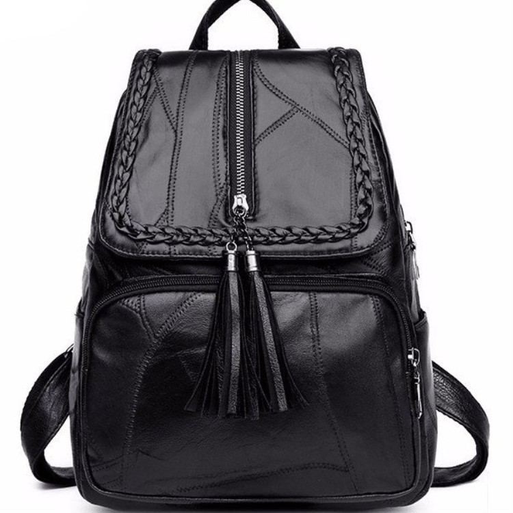 Mochila de hombro para mujeres 2024 nueva mochila de viaje brillante, bolsas de estudiantes de gran capacidad, bolsas de mujer de cuero PU suave, bolsas de moda