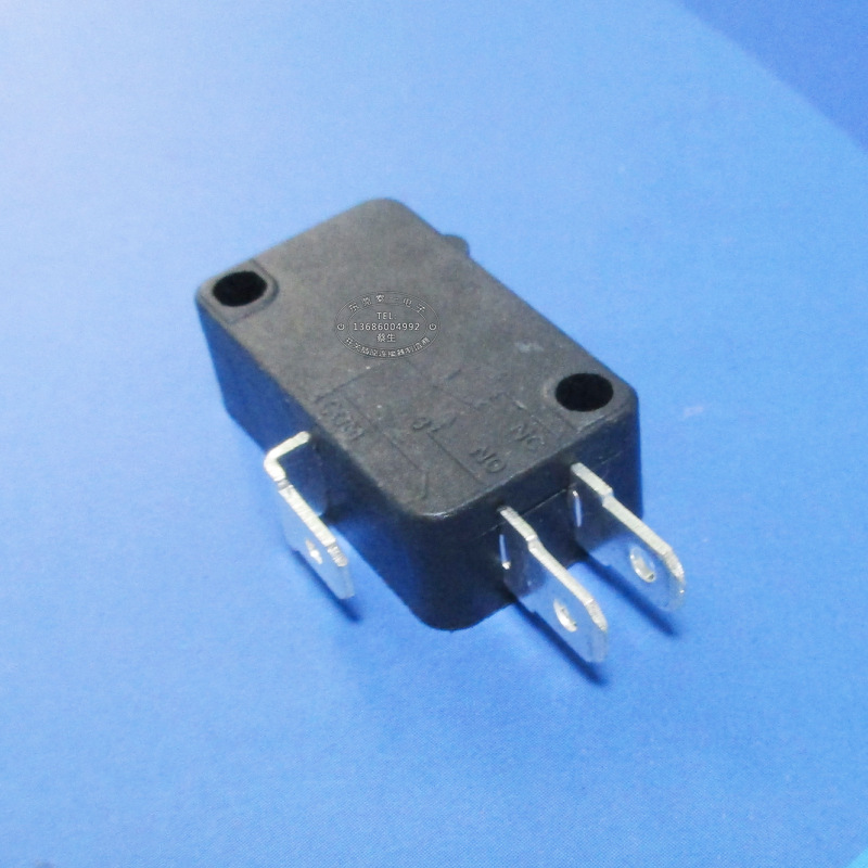 3脚4.8宽带焊线孔大行程开关力度可定 制全铜耐温大微动开关KW7-0