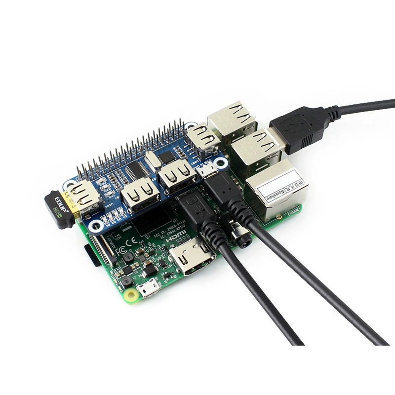 Модуль USB-расширения для Raspberry Pi 4 / 3B+, USB-хаб-разветвитель