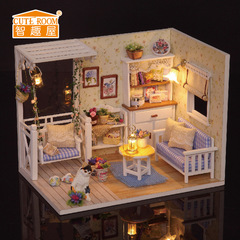 趣味屋diy小屋子猫日記手作り建築模型玩具クリエイティブ彼女誕生日プレゼント